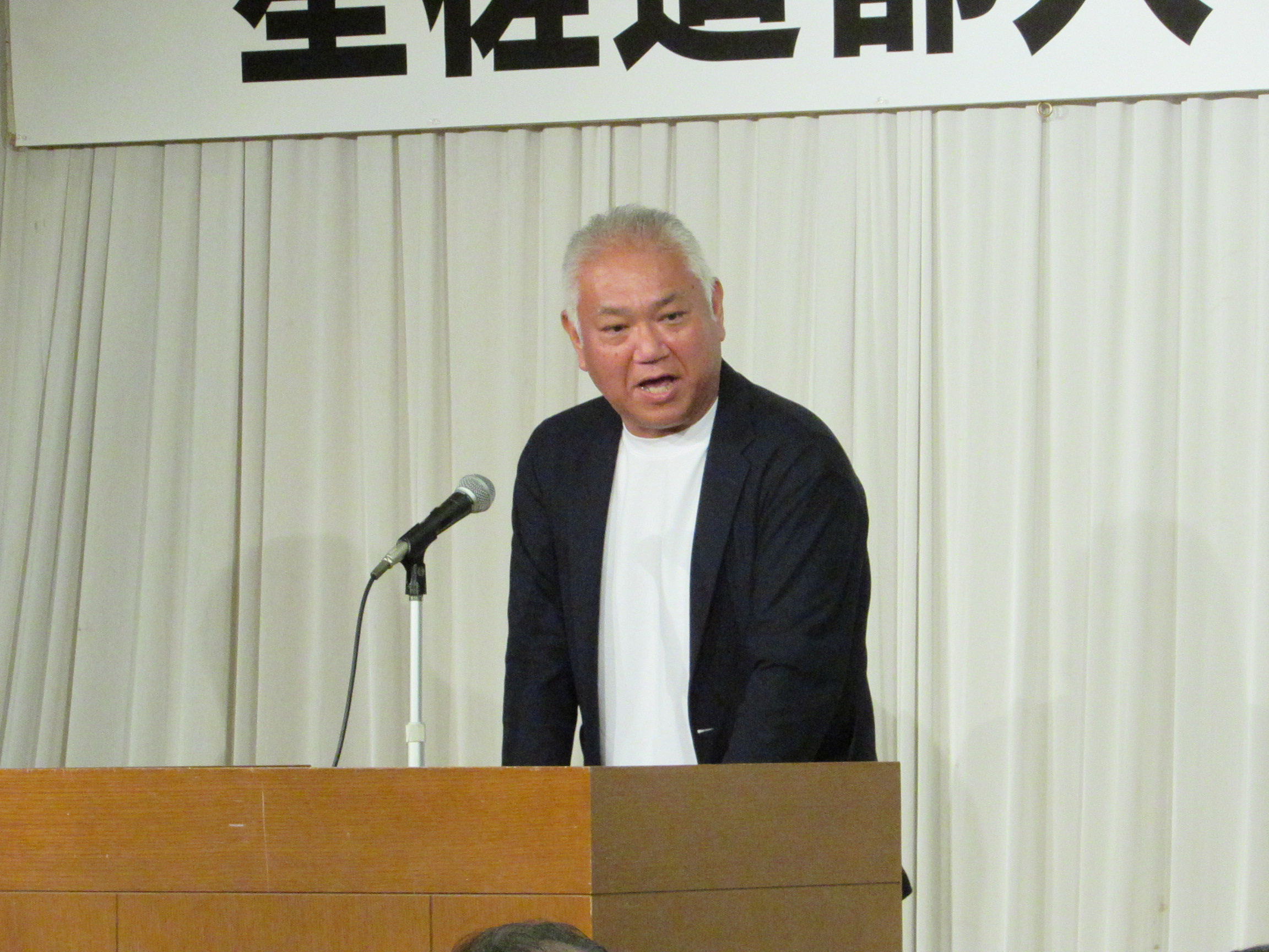 同窓会長挨拶　佐藤司同窓会会長