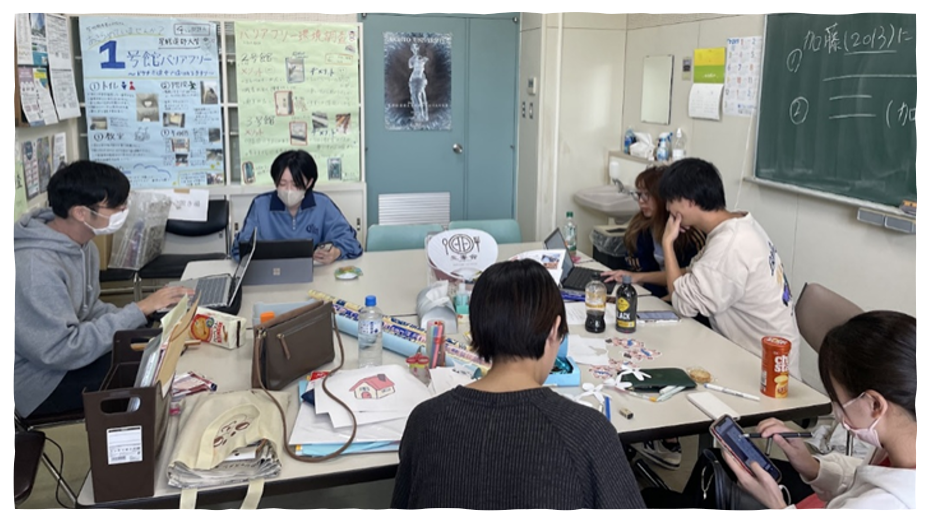 グループに分かれて作業開始!