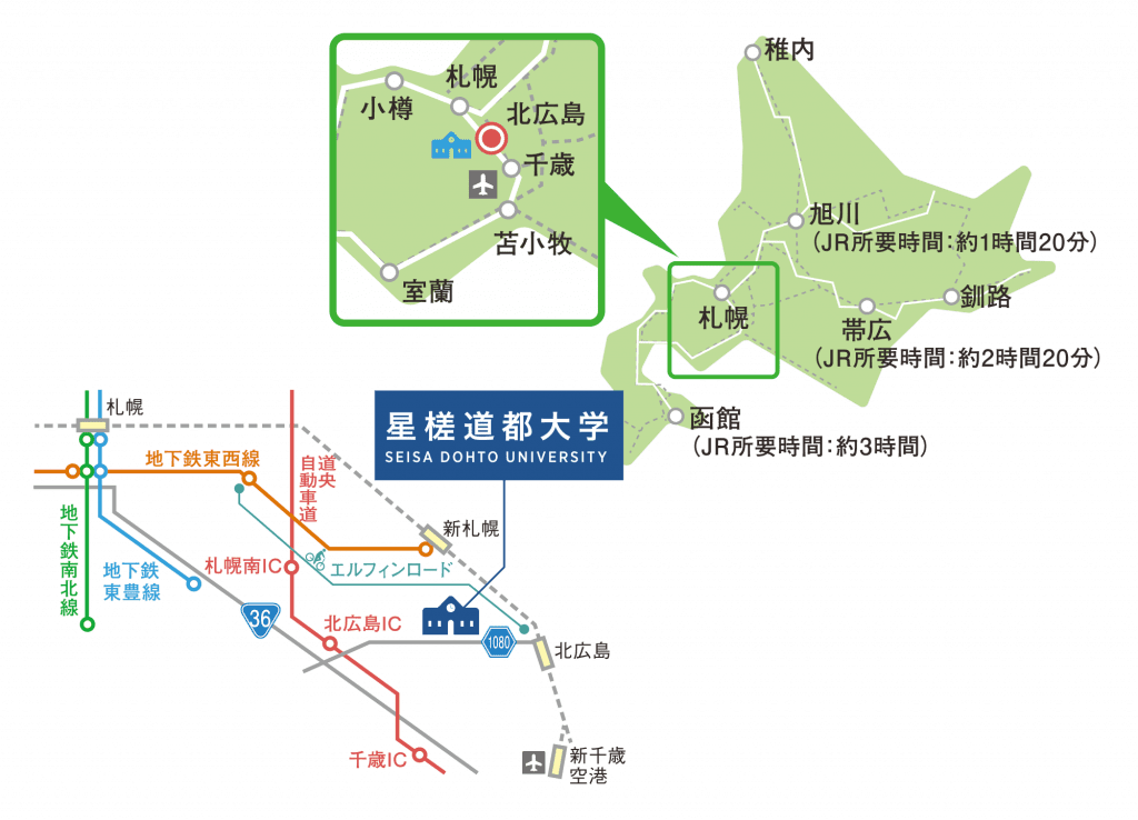 星槎道都大学へのアクセス・交通案内